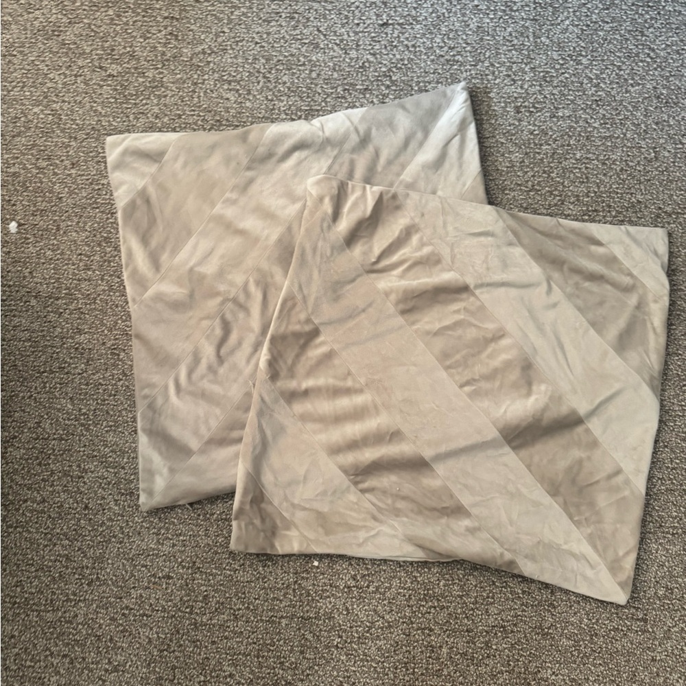 H&M Beige Pillow Covers